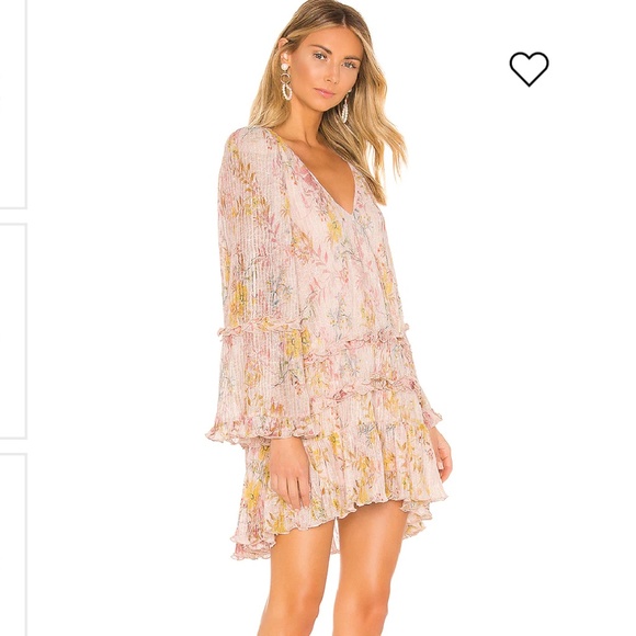 TULAROSA size S Evelyn short dress with floral pattern in pastel colours - BNWT - Picture 7 of 9